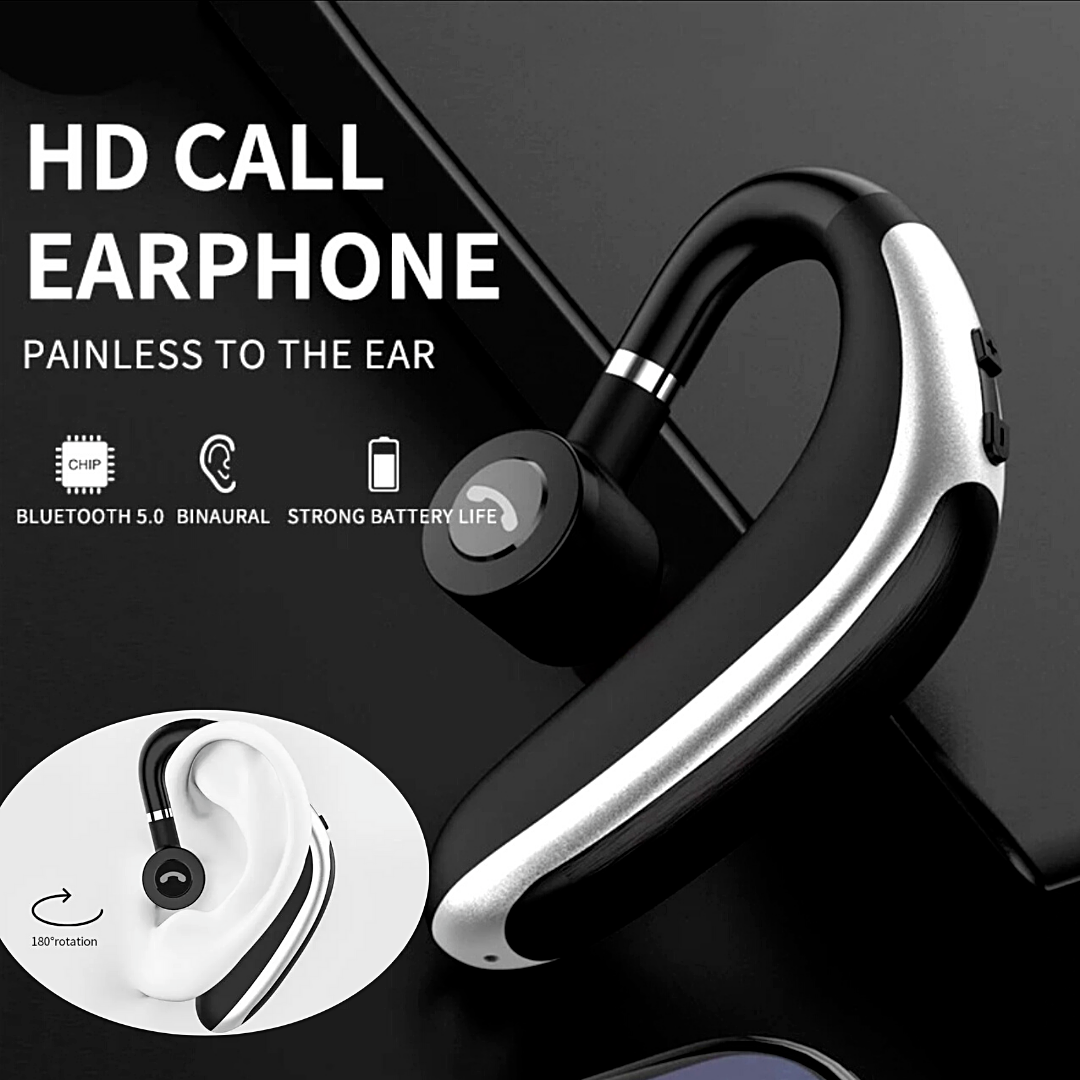 Driving Trucker Headset Wireless Bluetooth 5.0 Noise Cancelling Earpiece Earbuds