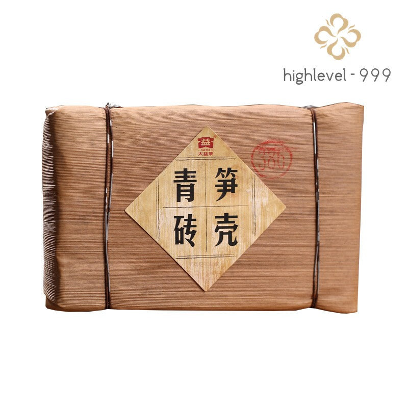Bamboo Shell Green Puer Brick Tea * 2012 Menghai Dayi Pu'er Tea Brick 250g Raw