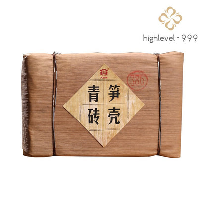 Bamboo Shell Green Puer Brick Tea * 2012 Menghai Dayi Pu'er Tea Brick 250g Raw