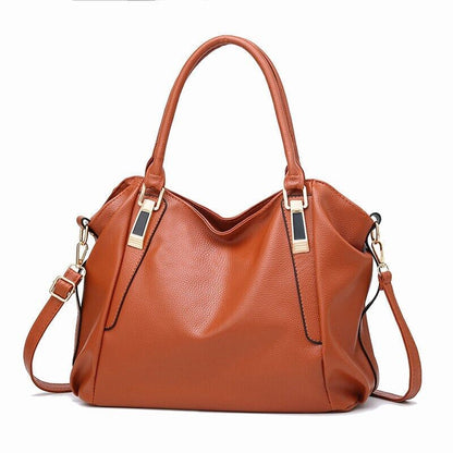 Ladies Leather Hobo Handbag Tote Shoulder Bag Slouchy Soft PU Bag Designer