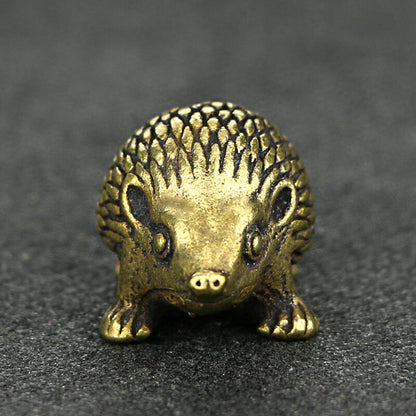Brass Hedgehog Statue Small Hedgehog Statue Home Decoration Animal Statue