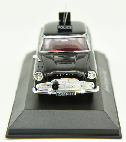 ATLAS 1:43 Ford Zephyr Mk2 Black British Police Car Model DieCast Model Metal