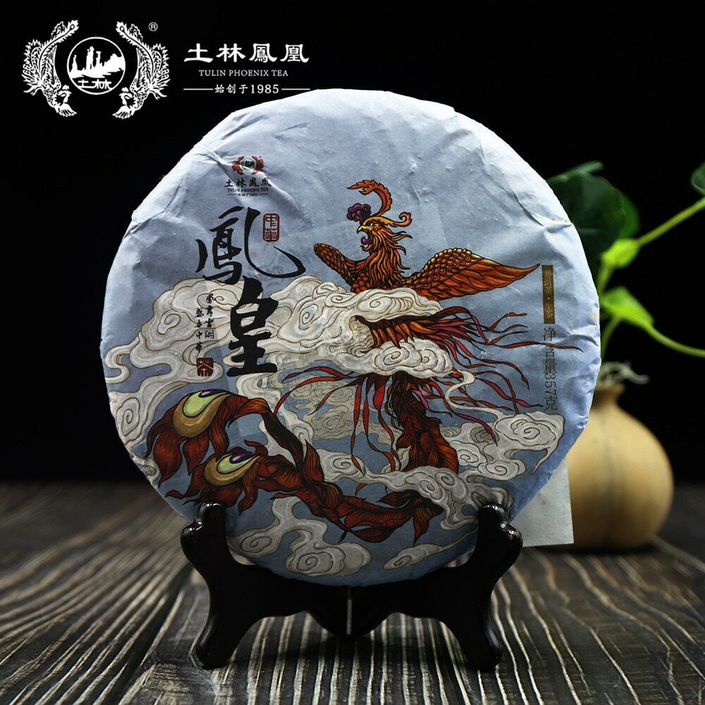 2018 TuLin Phoenix Sheng Puerh Tea "China Fenghuang" Raw Puer Tea 357g