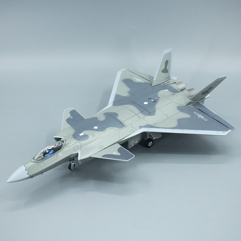 1:60 37CM China J-20 Stealth Fighter Plane Diecast Military Aircraft Model