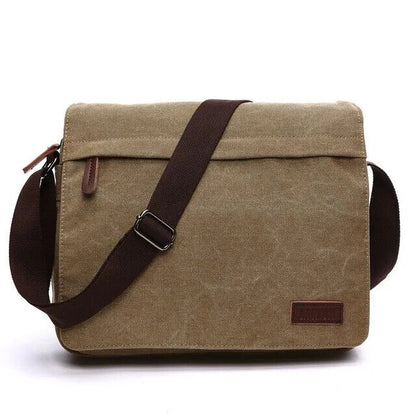 Solid vintage Canvas Messenger Satchel Bags Shoulder Bag Men