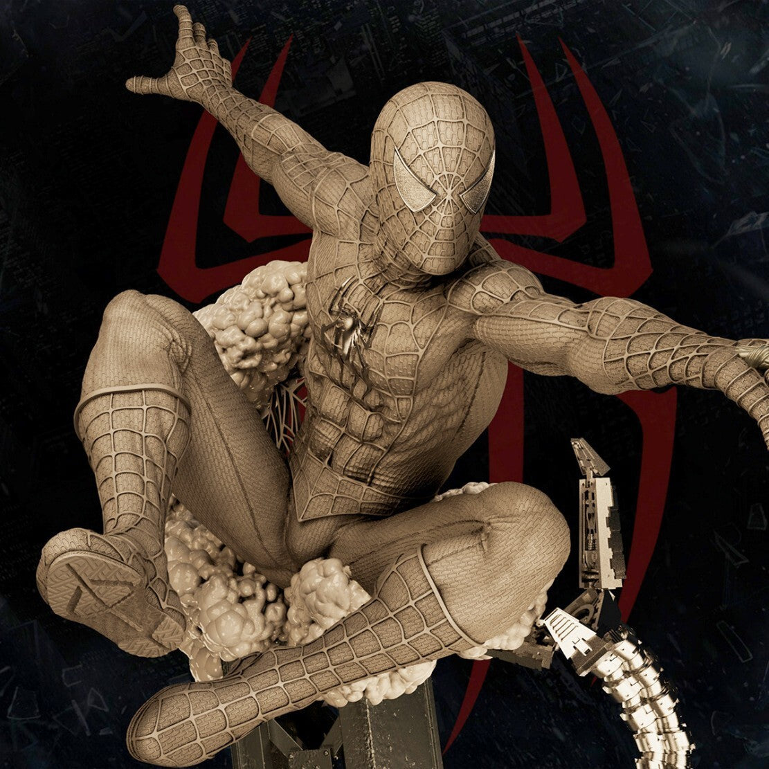1/24 resin figure model Movie superhero Spider Man Unassembled unpainted