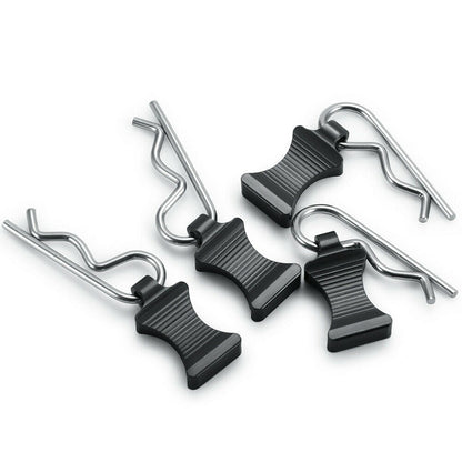 4Pcs Alloy&Steel R-type Body Clips With Mount For Axial SCX6 AXI05000 1/6 RC Car