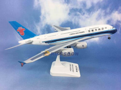 37CM 1:200 Risesoon China Southern AIRBUS A380 Aircraft ABS Plastic Plane Model