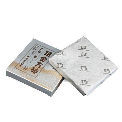 Pu'er Tea Cubes Platinum Menghai Dayi Brick Raw Shen Puer Pu-erh Tea 240g