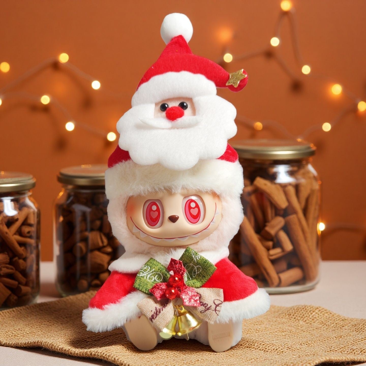 Christmas Cloth Plush Dress Up Self Mocking Bear Multi Body Through Set 2
