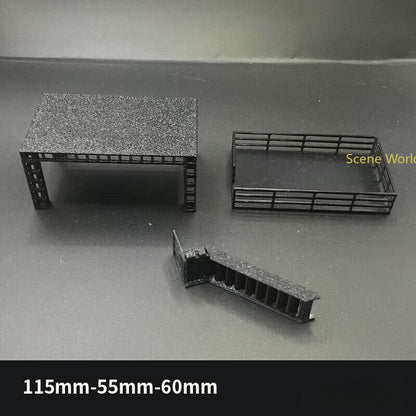 1/64 Parking Lot Model Car Display Stand Scene Building Model Accessory