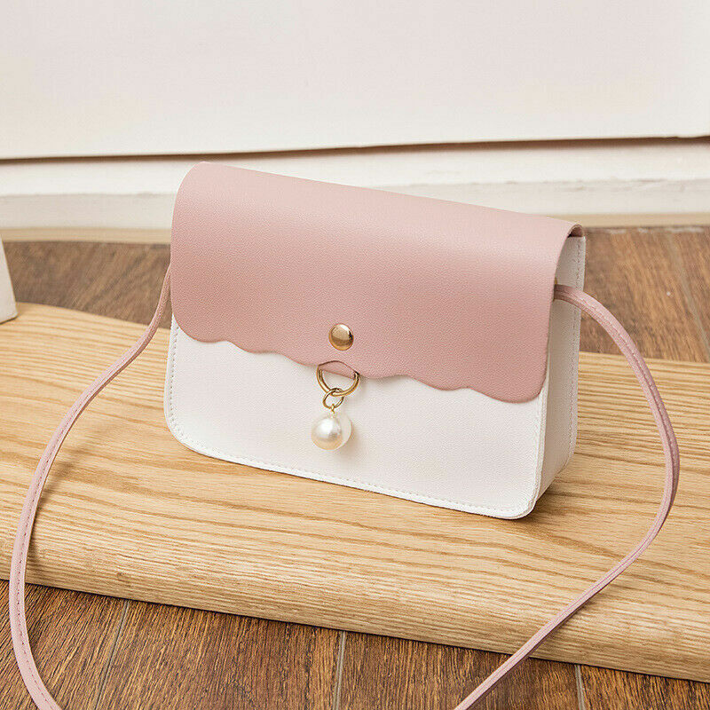 PU Leather Crossbody Bag Women Shoulder Bag Lady Pendant Travel Small Handbag