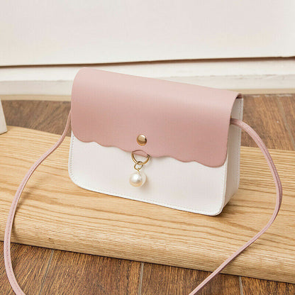 PU Leather Crossbody Bag Women Shoulder Bag Lady Pendant Travel Small Handbag
