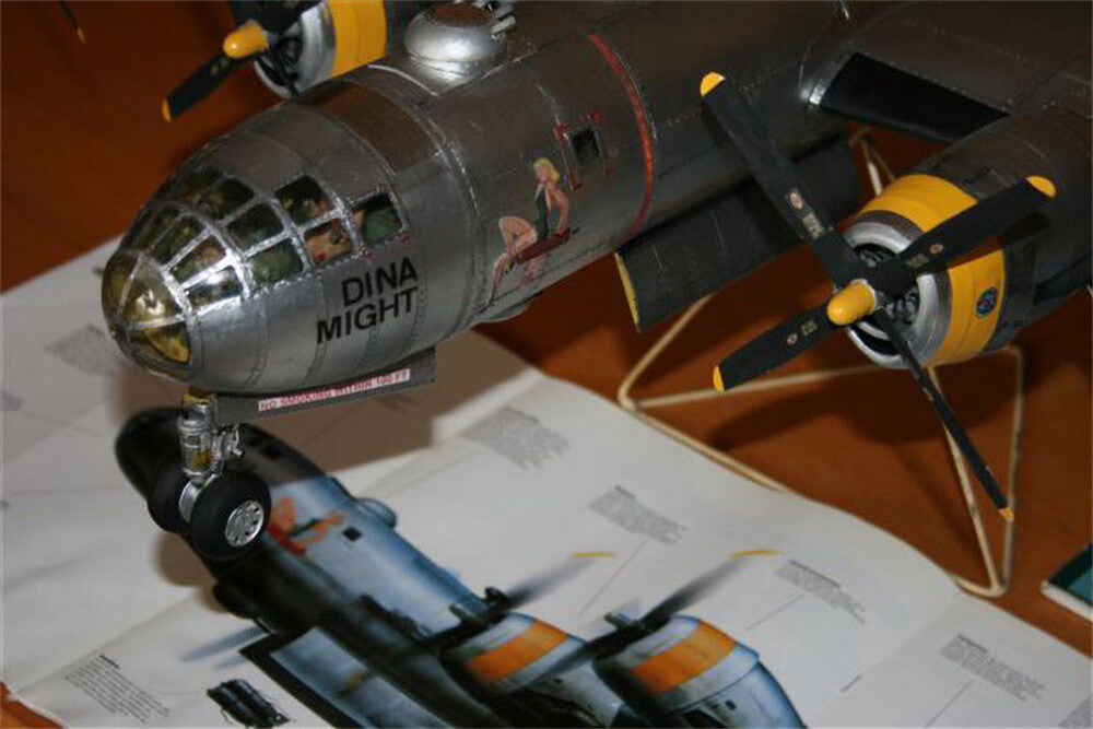1:47 B-29 SuperFortress Bomber Paper Military Aircraft Airplane Model DIY