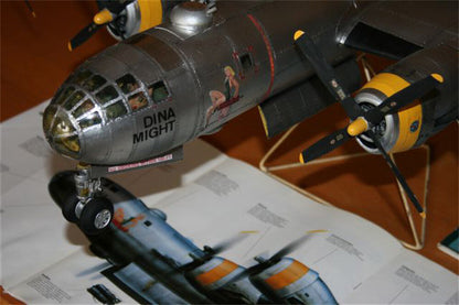 1:47 B-29 SuperFortress Bomber Paper Military Aircraft Airplane Model DIY