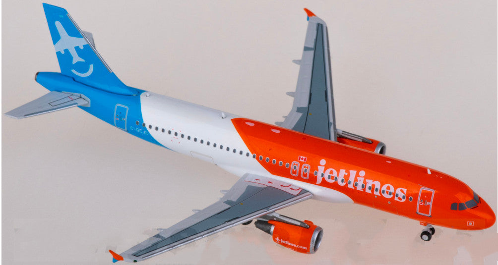 1:400 C Model Canada Jetlines Airbus A320 Passenger Airplane Diecast Model