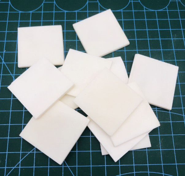 10pcs Various Sizes Natural Buffalo Bone Flat Blank Slice Description
