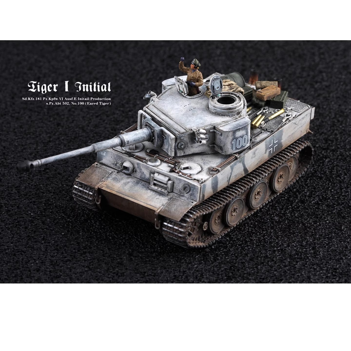 1/72 Quenched German Tiger Tank Ear Tiger Leningrad Finished Model No Solider