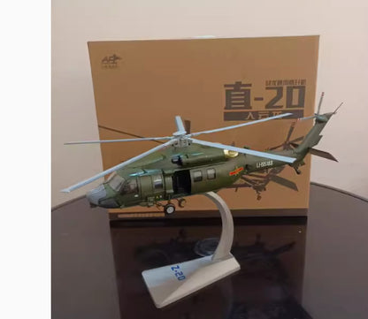 1:48 AF1 43CM Z-20 Armed Helicopter Airplane Diecast Military Aircraft Model