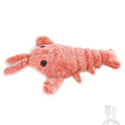 1 Pcs New Shrimp Moving Toy With USB Power Cable For Dog Cat Kid Washable Toy