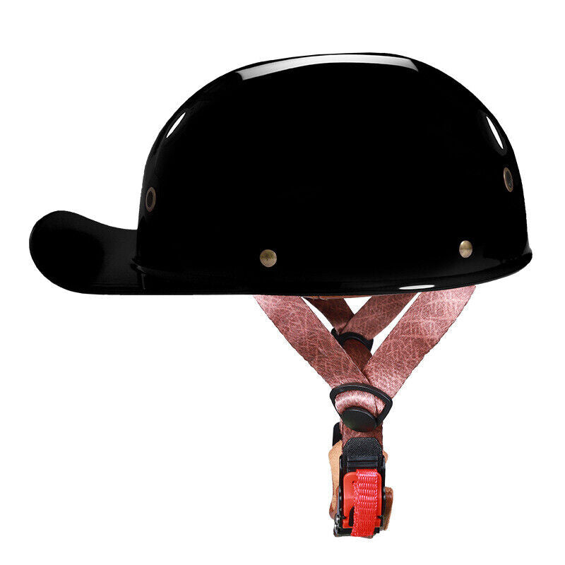 Motorcycle Half Helmet Motorcycle Helmet Baseball Cap Multi-Color Retro Helmet