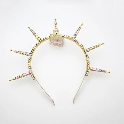 Women Headbands Gothic Goddess Crowns Spiked Halo Wicca Festival Party Headpiece