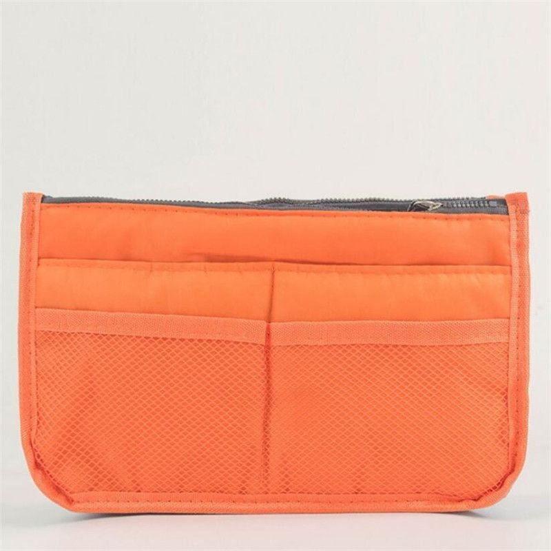 Tote Cosmetic Bag Double Zipper Makeup Bag Toiletries Large Nylon Travel Insert