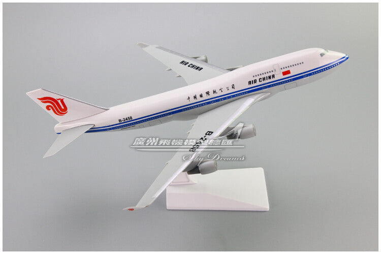 1:200 35CM AIR CHINA BOEING 747-400 Passenger Plane ABS Plastic Aircraft Model