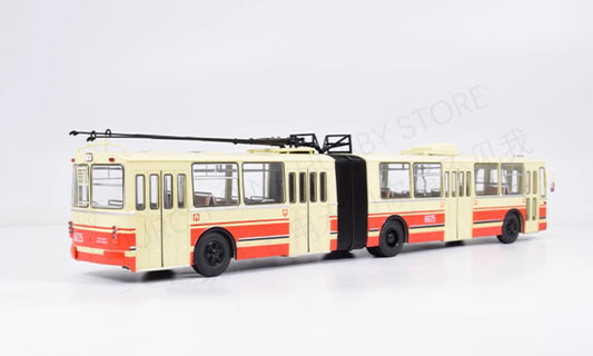 1:43 SSM Moscow ZIU-683 Articulated Trolleybus City Bus Vehicles Diecast Model