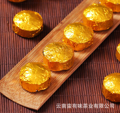 70g Yunnan Pu'er Tea Leaves Glutinous Small Tuocha Ripe Tea Mini Small Tuocha