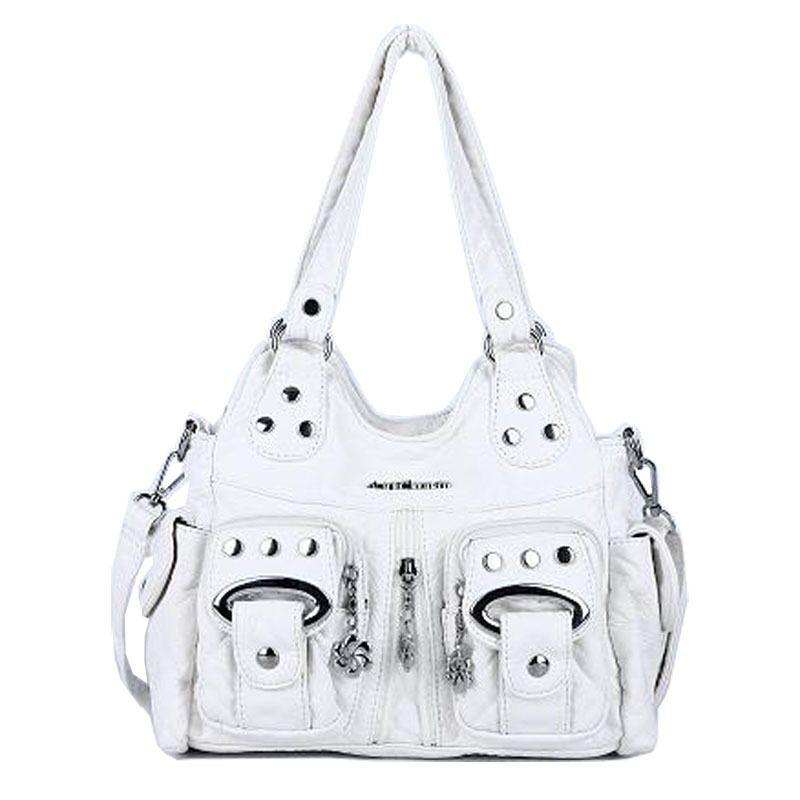 Handbag Small Synthetic Shoulder Bag Soft Hobos Messenger Satchel Pockets Purse