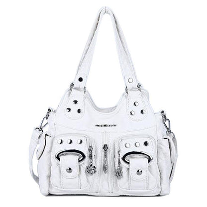 Handbag Small Synthetic Shoulder Bag Soft Hobos Messenger Satchel Pockets Purse