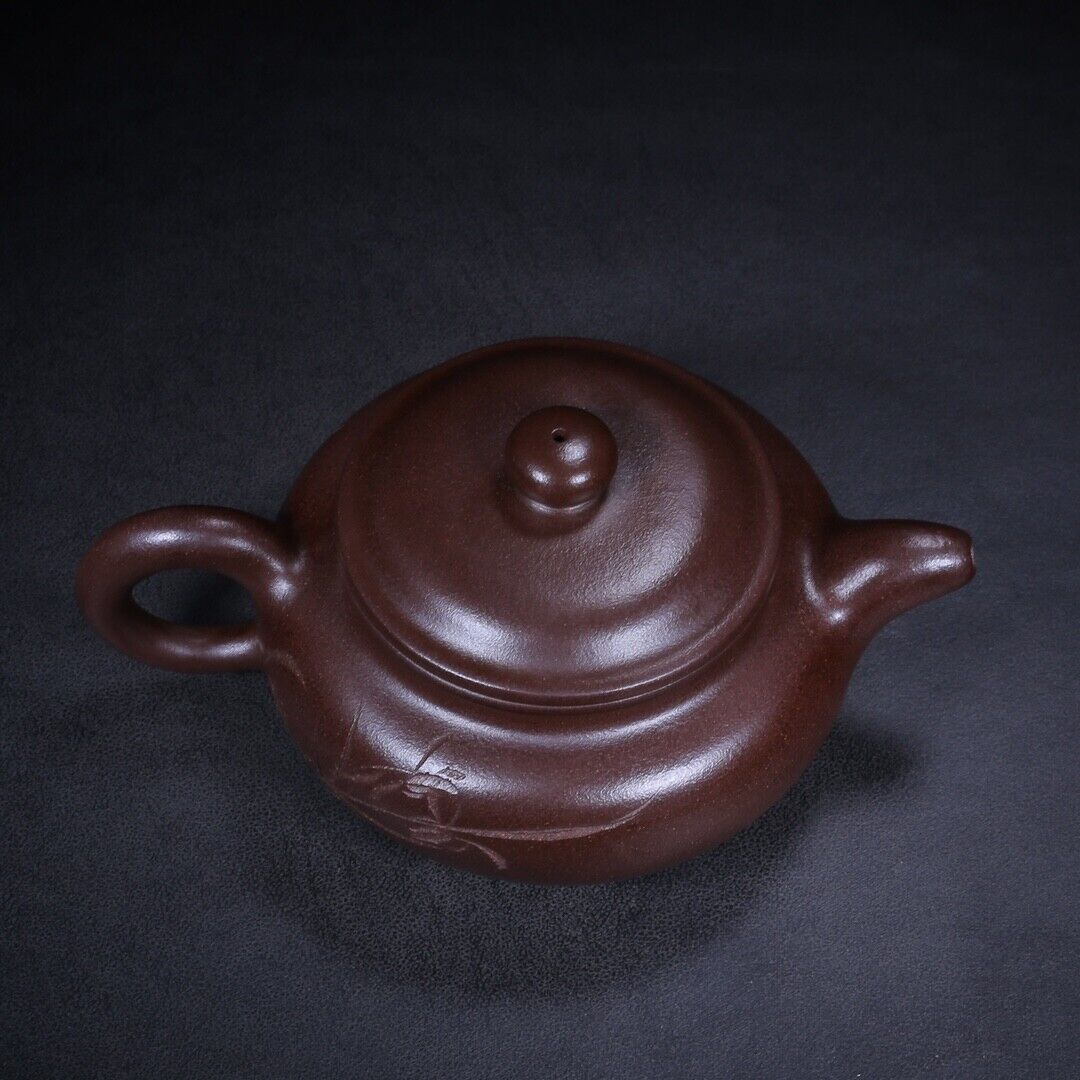 Chinese Yixing Zisha Clay Handmade Exquisite Teapot （仿古 底款：景舟手制）