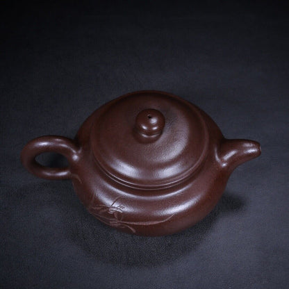 Chinese Yixing Zisha Clay Handmade Exquisite Teapot （仿古 底款：景舟手制）