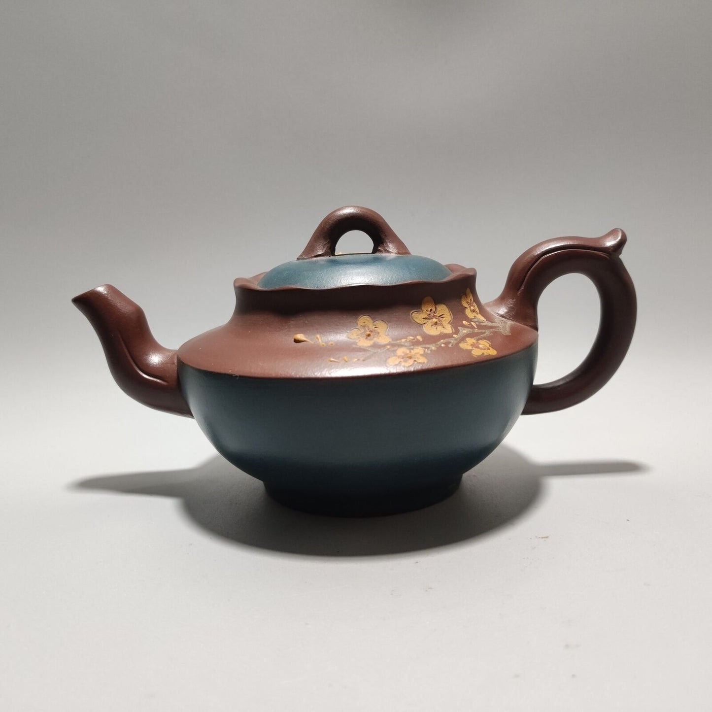 Vintage China Yixing Purple Clay Teapot Zisha Ceremony Fine Plum Blossom Teaware