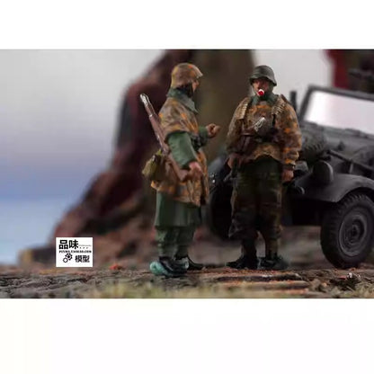 1/72 German Winter Battlefield March 4pcs Soldier Inspection Team Finished Model