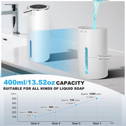14oz Automatic Soap Dispenser Touchless Liquid Vertical Hand Soap Dispenser