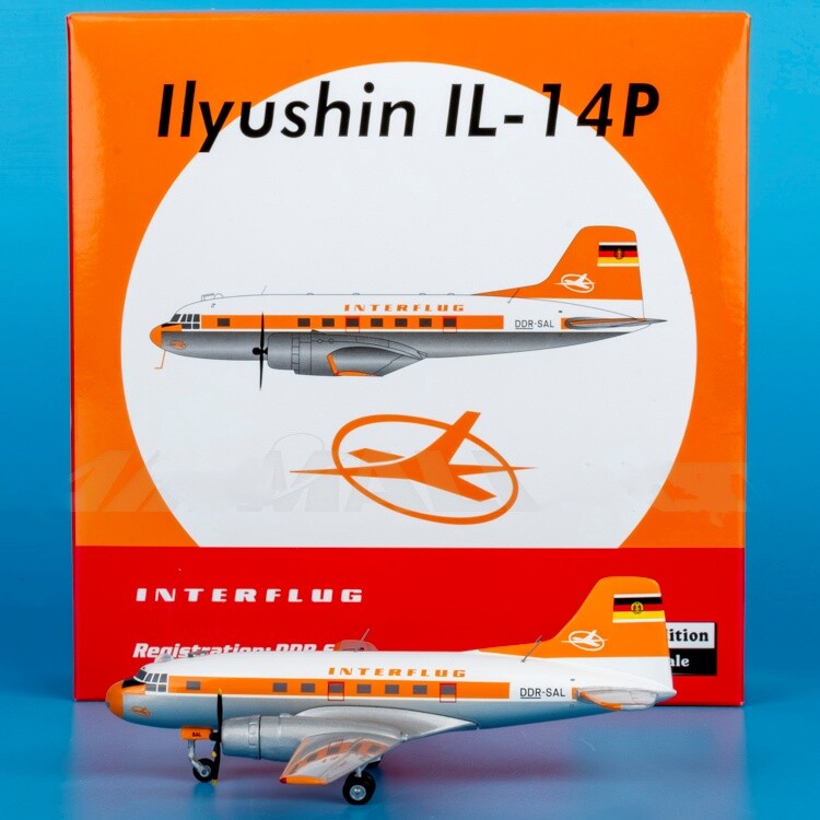 1:200 Phoenix Interflug Ilyushin Il-14 Airplane Plane Diecast Aircraft Model