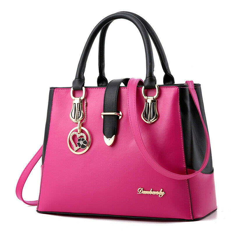 Women's Ladies PU Leather Handbag Shoulder Messenger Satchel Tote Crossbody Bags