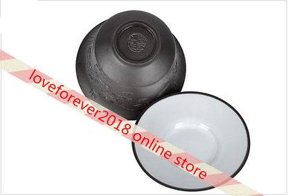 Gaiwan Dragon Carved Zisha Tea Set Gaiwan Cup Saucer Kung Fu Travel Tea Set Pot