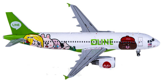 1:400 BT400 AirAsia Airbus A320 Passenger Airplane Diecast Model