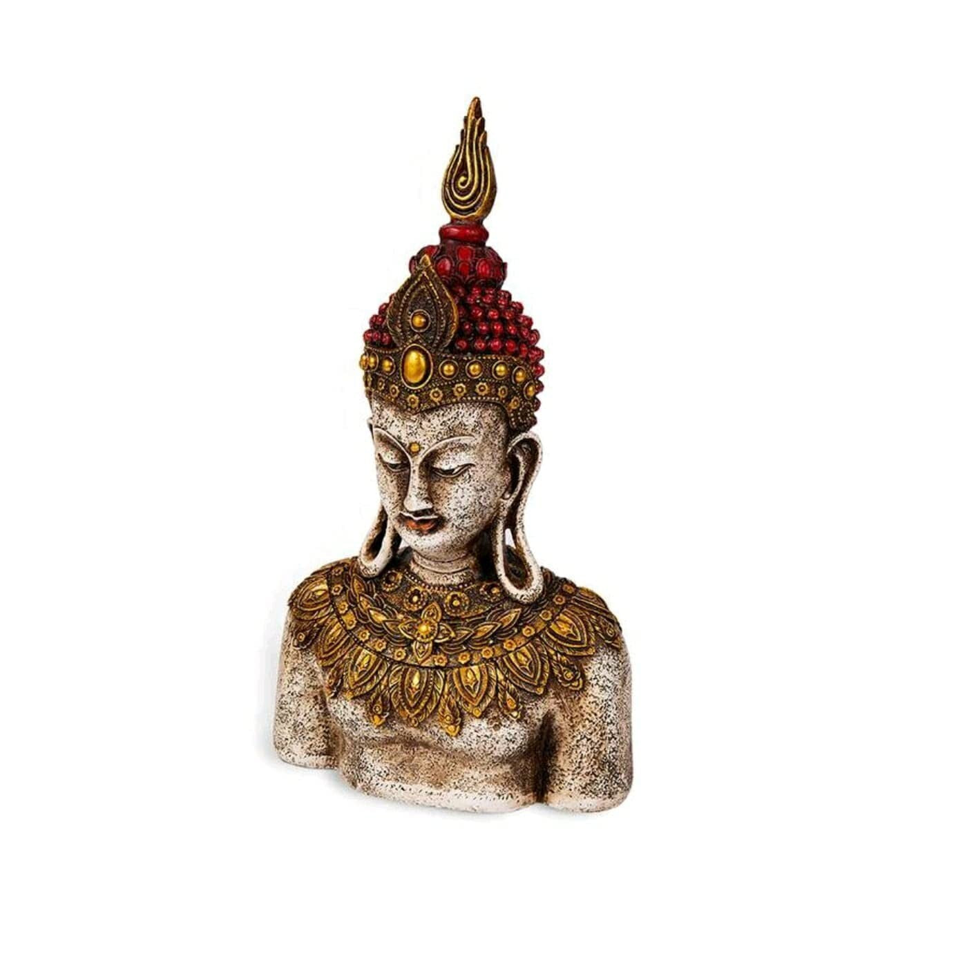 Polyresin Handmade Buddha Head Idol Table Desk Decor Figurine Statue