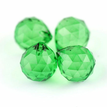 10pcs Chandelier Crystal Glass Balls Cut-Faceted Hanging Lamp Lighting Part Home
