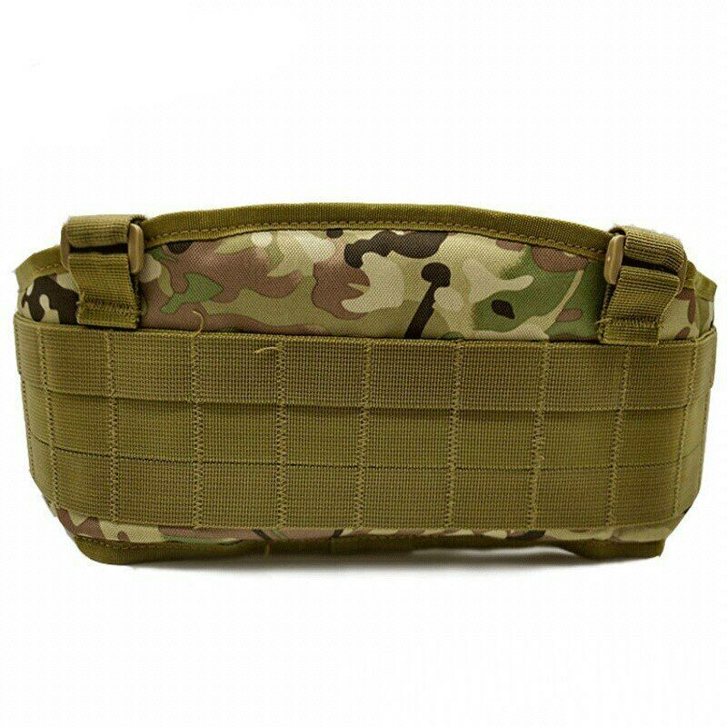 Tactical Belt Army Hunting Waist Support Waist Bag Carrier Adjustable SoftPadded