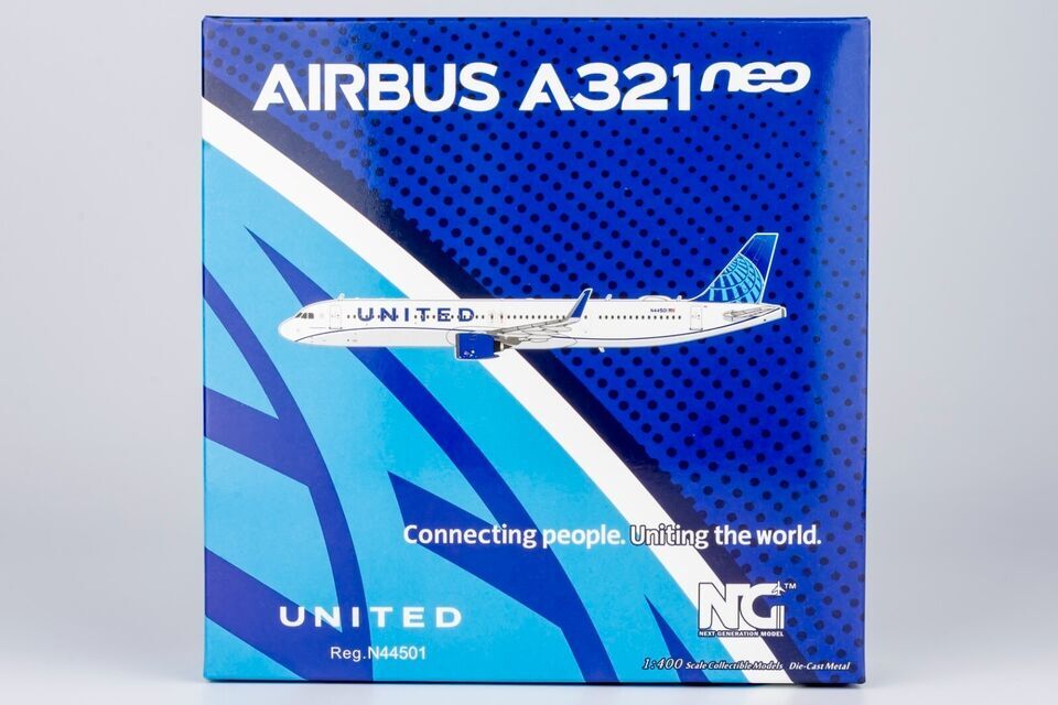 1:400 NG Model UNITED AIRBUS A321neo Passenger Airplane Diecast Aircraft Model