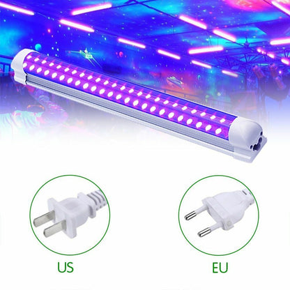 DJ Disco Light 10W Stage UV Purple LED Tube Party Christmas Bar Lamp Laser Wall