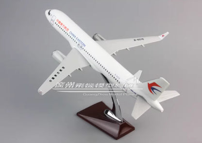 38CM CHINA EASTERN AIRBUS A320 B-6376 Passenger Airplane Resin Aircrarft Model
