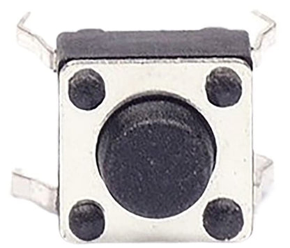 10 Pack Momentary SPST-NO Tact Switch, Size: 6mm x 6mm x 3.5mm