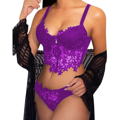 Women Lace Lingerie Nightwear Underwear Babydoll Sleepwear