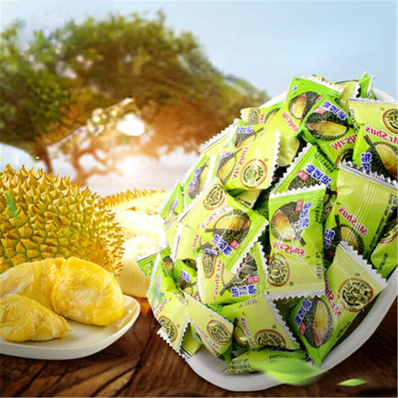 100% Natural Durian Flavored Soft Chewy Sweet Candy Chinese Casual Snacks Food